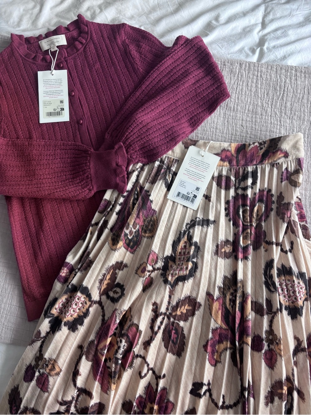 NWT Sézane Dune Skirt in Merveille Print Size 4/36 - Picture 8 of 8
